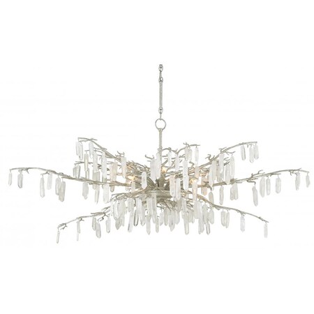 Currey Forest Dawn Silver Chandelier 9000-0608